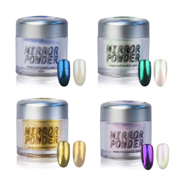 Nail Sketch Mirror Powder Metal Series